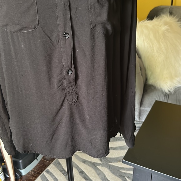 Cloth and stone black rayon shirt - Picture 4 of 11